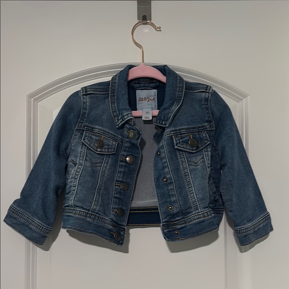 Cat & Jack Blue Jean Jacket Classic Denim Style